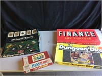 Board Games, Dungeon Dice, Password, Finance