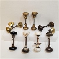Vintage Doorknobs - Brass - Porcelain - Metal
