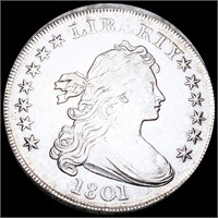 1801 Draped Bust Dollar CLOSELY UNC