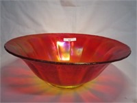 Stretch Red 12" Wide Panel Large Bowl