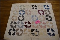 Delectible Mountain Quilt, some stains & wear