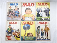 (6) 1972-1973 MAD MAGAZINES