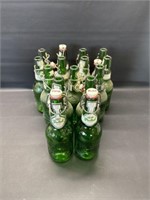 15 Grolsch bottle w attached caps