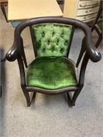 Green Antique Rocking Chair