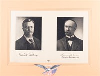 THEODORE ROOSEVELT & CHARLES FAIRBANKS JUGATE