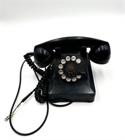 Vintage Black Rotary Desk Phone