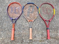 (3) Assorted Tennis Rackets