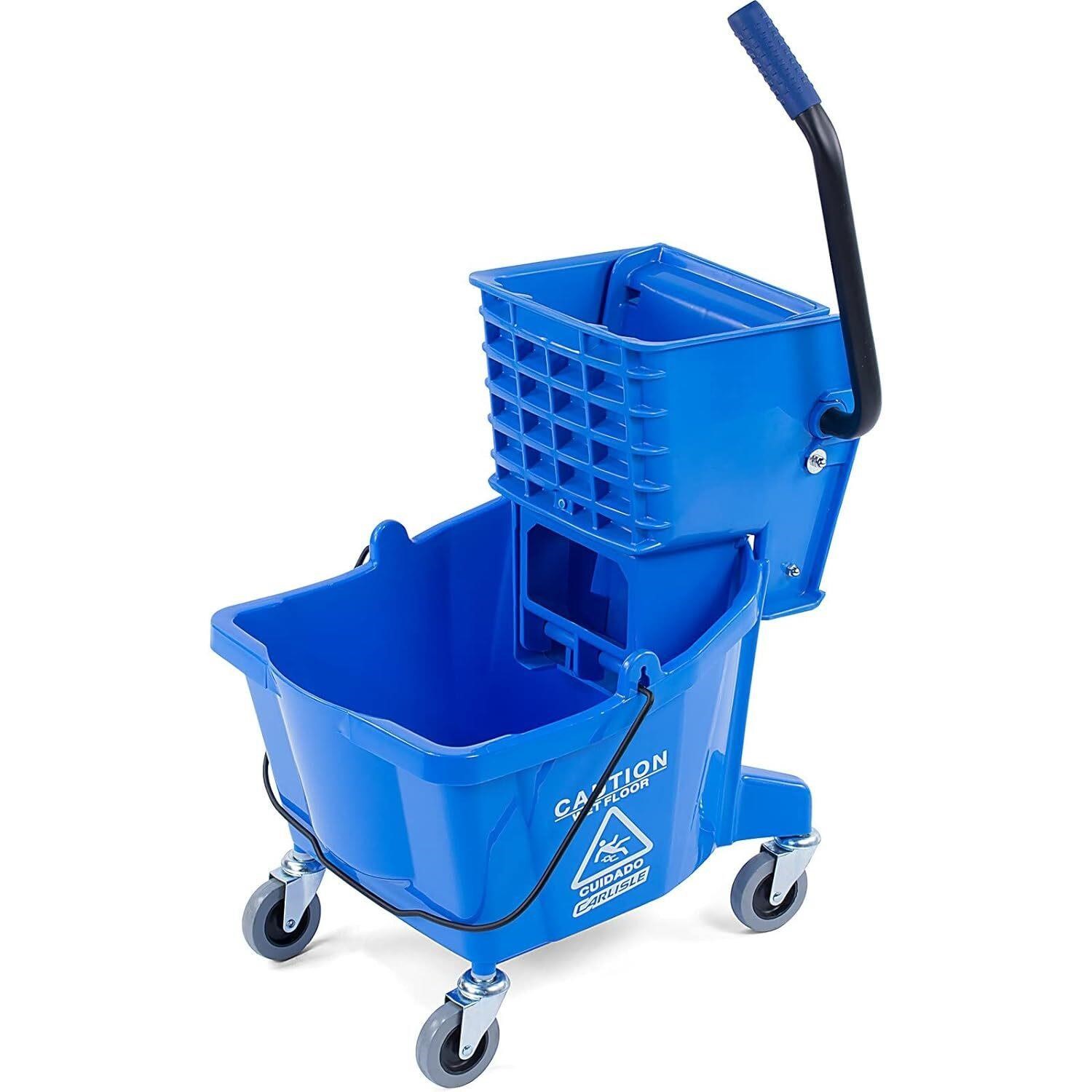 Carlisle Mop Bucket with Wringer  Blue