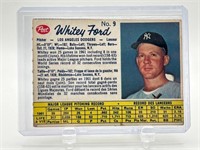 1962 Whitey Ford Post Cereal Baseball Card