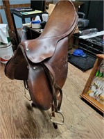 Miller's Harness Company Leather Saddle