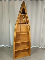 Wooden Boat Bookshelf