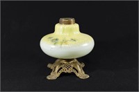 Victorian Hand Painted Floral Lamp/ Kerosene Lamp