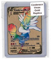 Pokémon Cinderace Vmax Gold Replica