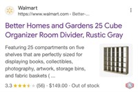 New 4 units; Better Homes and Gardens 25 Cube