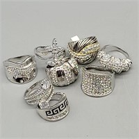 COSTUME JEWELRY: FUN BLING RINGS VARIOUS SIZES: