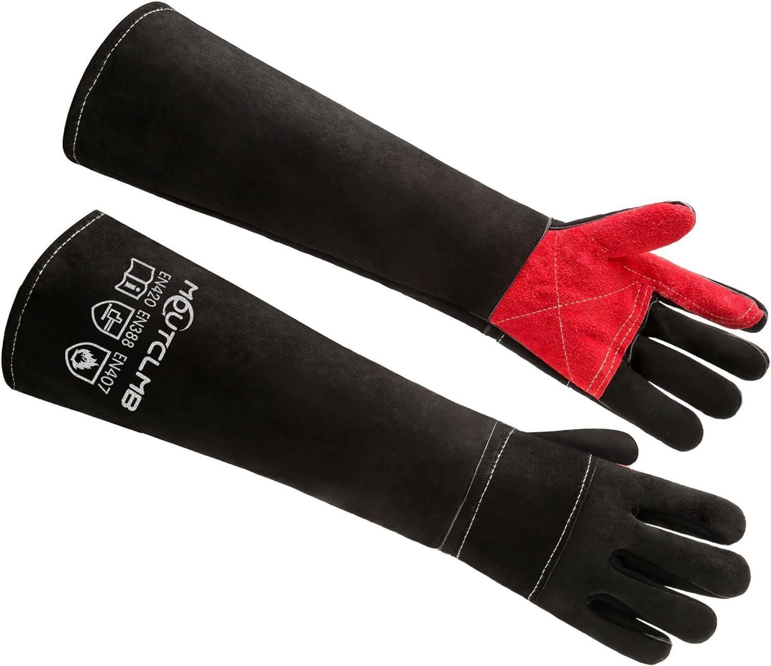 Leather Fire Resistant Welding Gloves x2