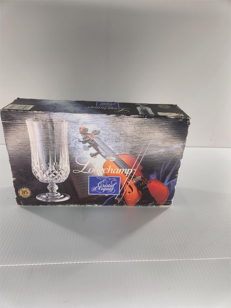 4 crystal glass set in box