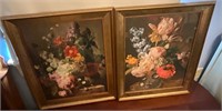 Pair of Bright Florals Framed Artwork