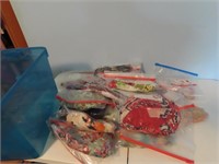 Large lot scarfs, handkerchiefs in tote