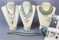Necklaces, Bracelets & Earrings / 14 pc