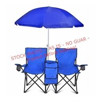 GoTeam Folding Nylon Beach Chair - Blue