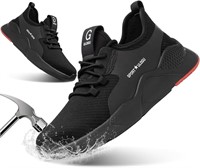 New ulogu Waterproof Steel Toe Shoes for Men Comfy