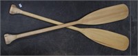 Pair of Wood Paddles/Oars-48" Long