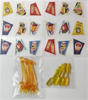 Vintage Mustard Spoons, Advertising Cards,