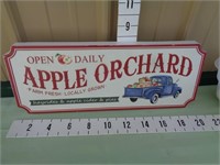 New Apple Orchard Metal Sign