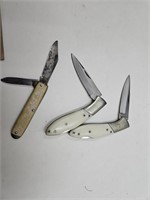 2 Pakistan Folding Knives & Small Pocket Knife