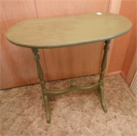 Vintage Green Kidney End Table