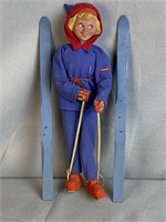 Vintage Lady Skier Doll