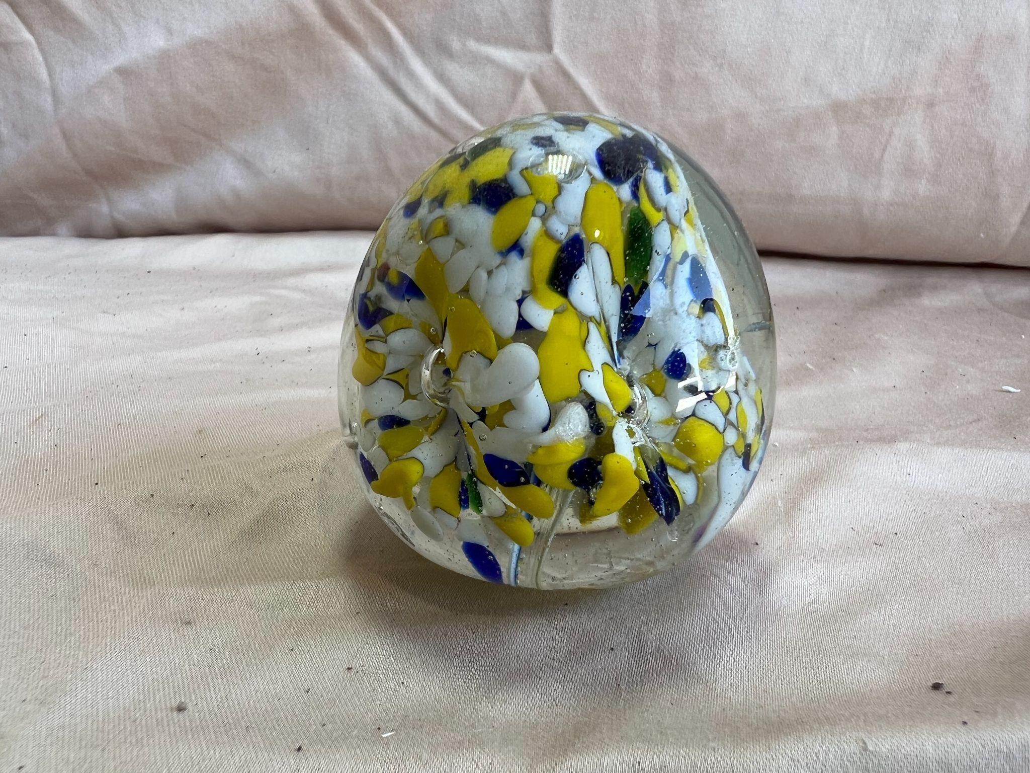Multi-colored Glass Egg