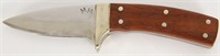 Custom Compact fixed Blade Knife 5.75" Wood Hn