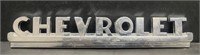 Chrome Chevrolet Nameplate - Approx. 9” x 1.5”