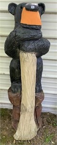 Chainsaw Carved Black Bear
