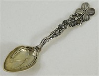 Vintage Sterling Silver Good Luck Spoon - Weighs