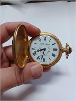 Belle-Luisse Swiss Made Pocket Watch- Gold Tone