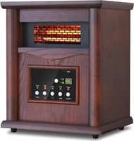 LifePlus 1500W Heater, Wood Frame, Remote