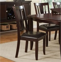 Contemporary Rubber Wood Dining Chair With Upholst