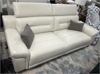 Modern Leather Power Reclining Sofa with