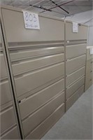 1 Seven Drawer Lateral File Cabinet (42"w x 20"d x
