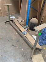 Steel table base approx 1600x300x900mm