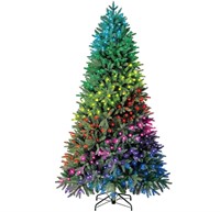 7.5 ft Pre-Lit Aspen Pine Christmas Tree