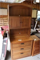 Two piece hutch overall 6 ft tall