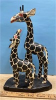 Giraffe Figure (16"H). Ear On Baby Has Been