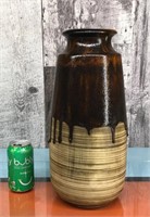 Large signed ceramic vase