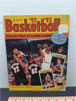 1992-93 Panini Basketball Sticker Book w/ Jordan