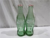 2 Georgia Green Koka-Kola Kowk Bottles