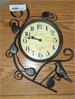 bird decor clock